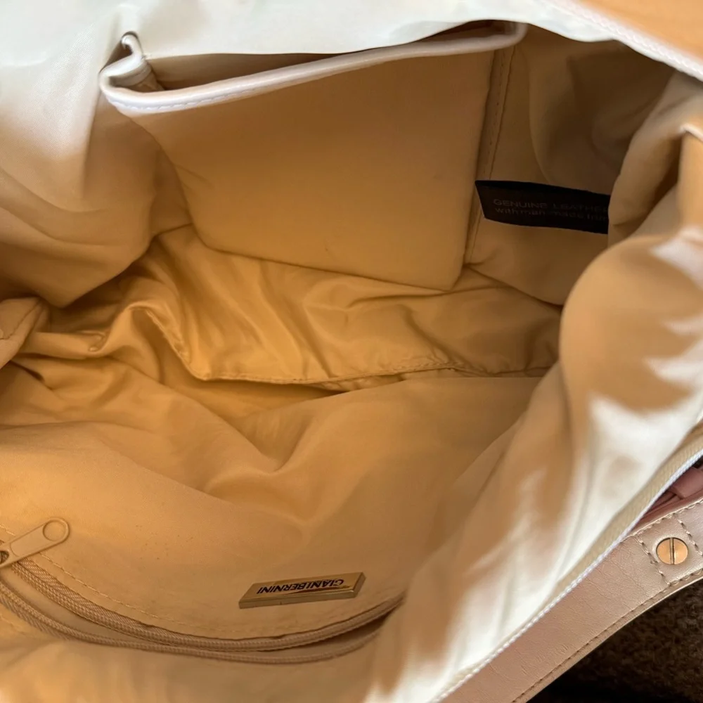 Gianni Bernini tri-color leather shoulder bag.